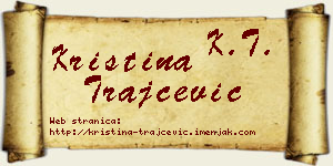 Kristina Trajčević vizit kartica